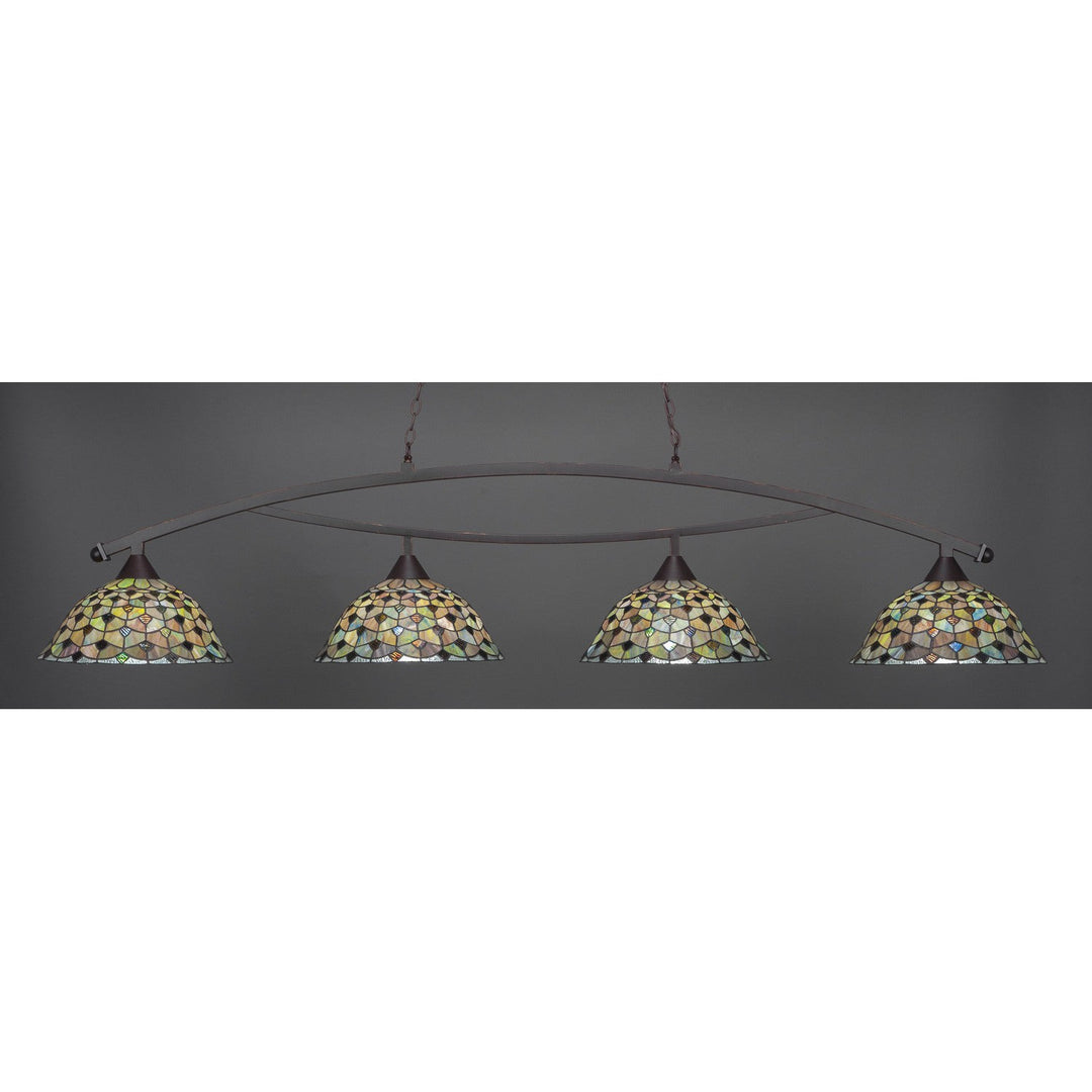 Toltec Bow 874-dg-996 Pendant Light - Dark Granite