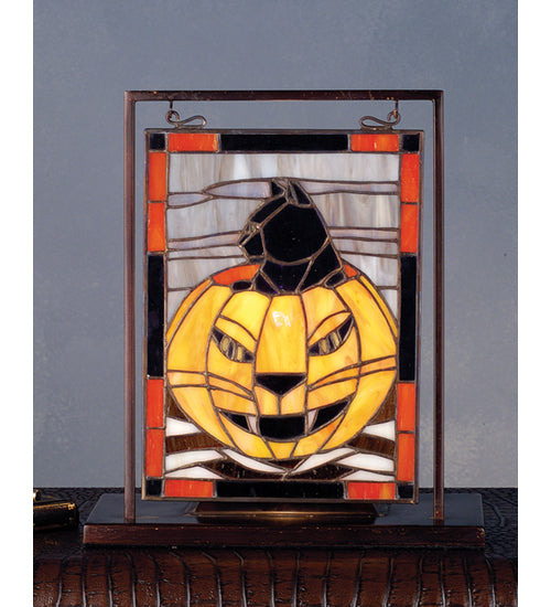 Meyda Tiffany Lighting 69140 Halloween Mini Tabletop Window Mirror Black