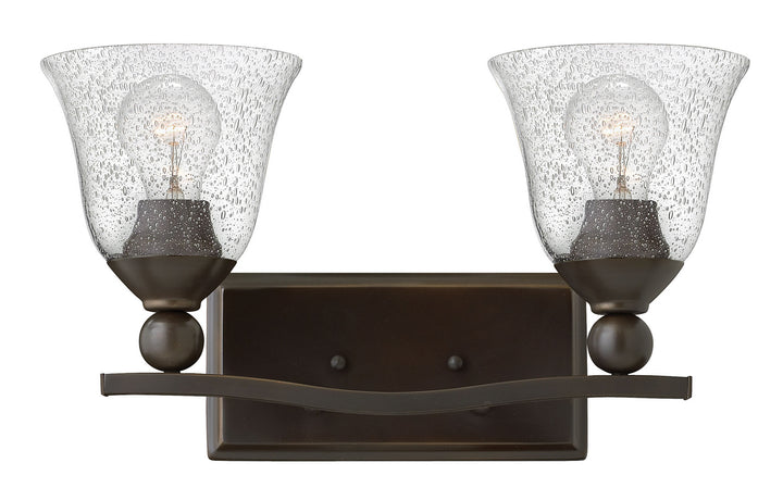 Hinkley Bolla 5892OB-CL Bath Vanity Light 16 in. wide - Olde Bronze with Clear Seedy glass