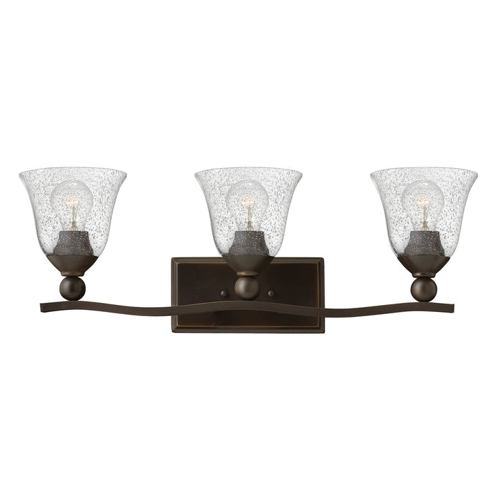 Hinkley Bolla 5893OB-CL Bath Vanity Light 26 in. wide - Olde Bronze with Clear Seedy glass