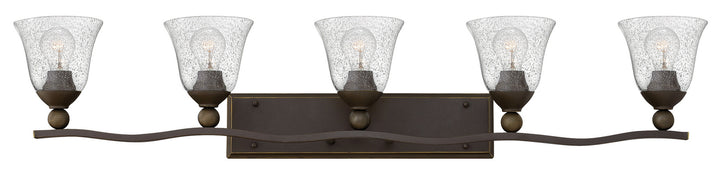 Hinkley Bolla 5895OB-CL Bath Vanity Light 46 in. wide - Olde Bronze with Clear Seedy glass