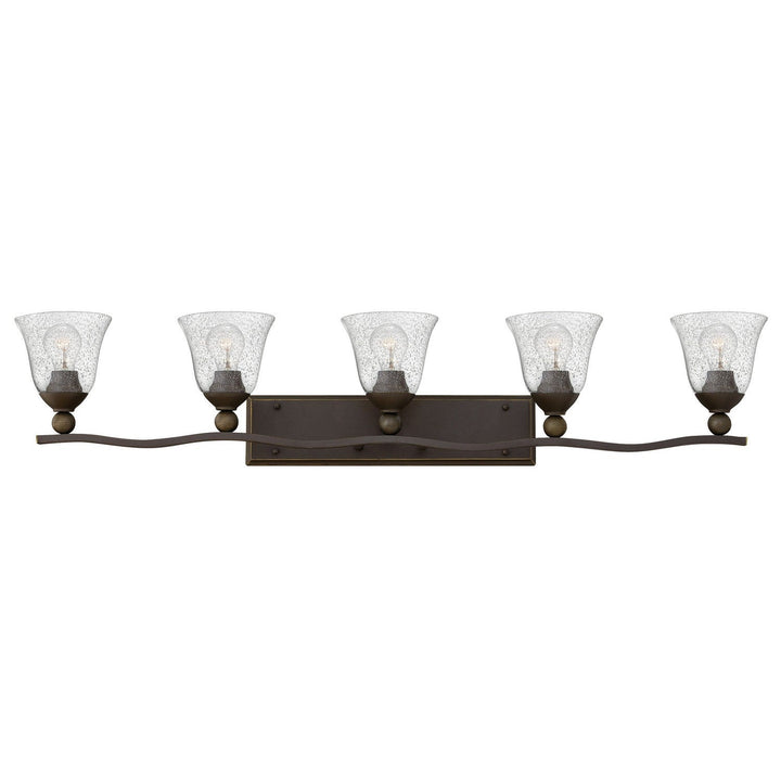 Hinkley Bolla 5895OB-CL Bath Vanity Light 46 in. wide - Olde Bronze with Clear Seedy glass