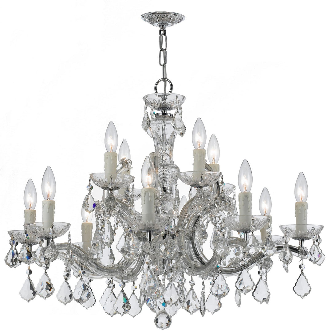 Crystorama Maria Theresa 4379-CH-CL-SAQ Chandelier Light - Polished Chrome