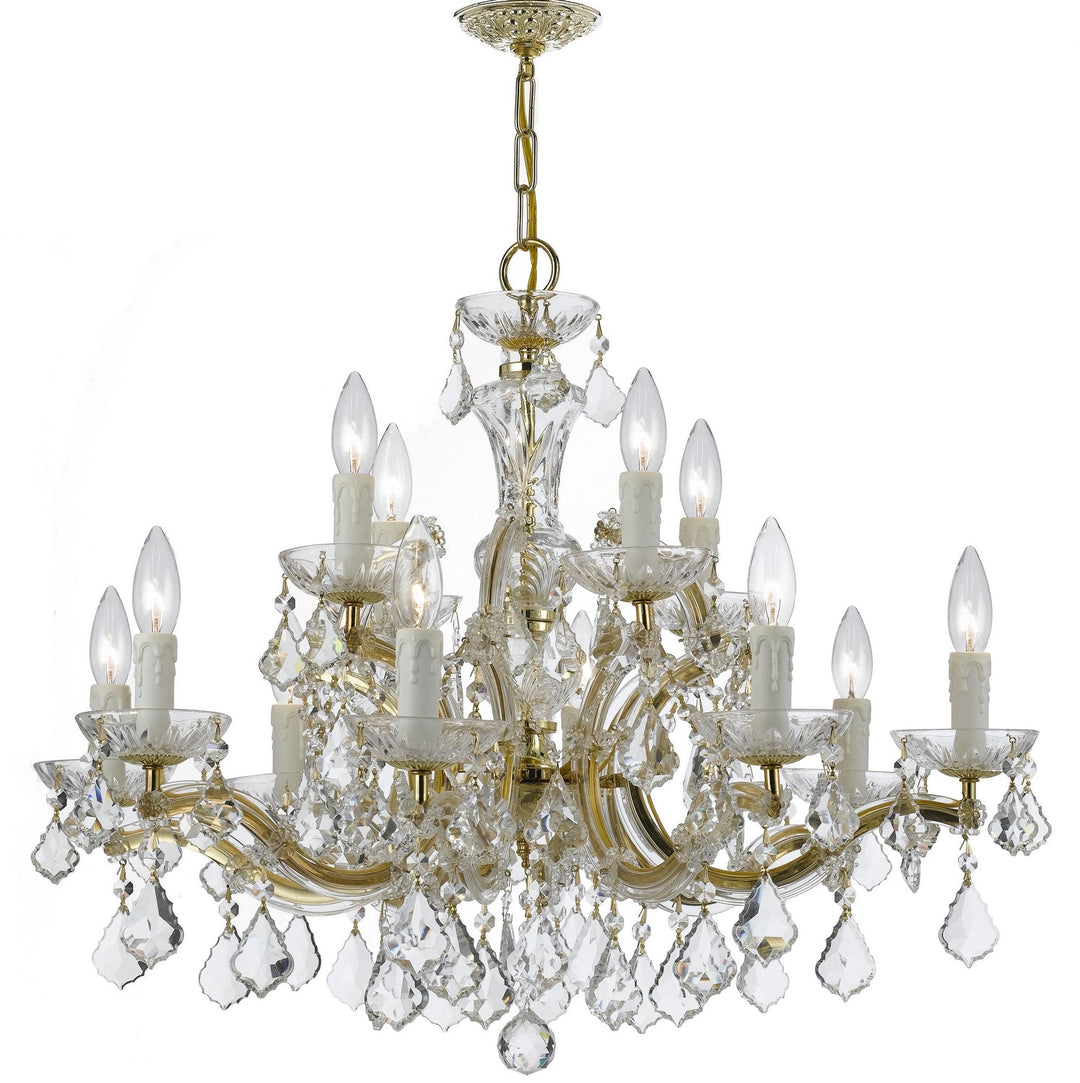 Crystorama Maria Theresa 4379-GD-CL-SAQ Chandelier Light - Gold