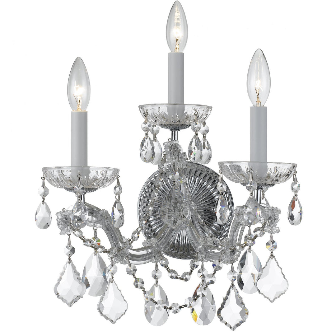Crystorama Maria Theresa 4403-CH-CL-MWP Wall Light - Polished Chrome