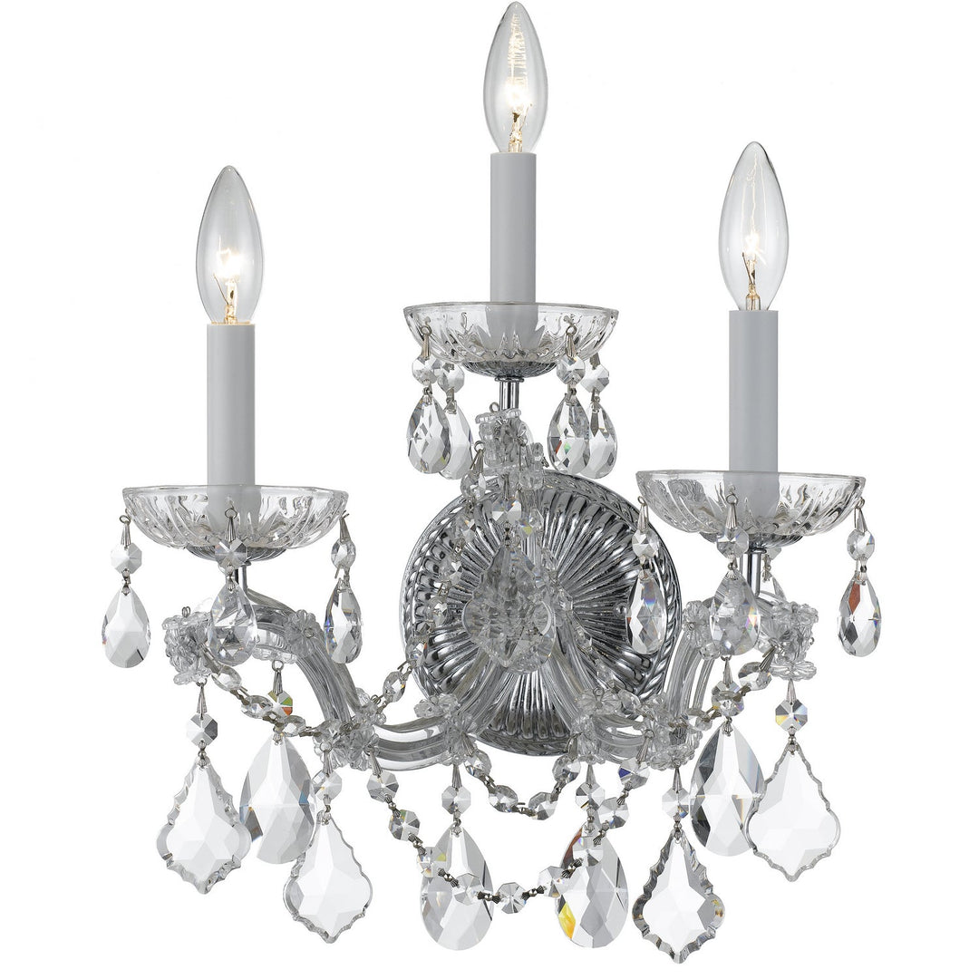 Crystorama Maria Theresa 4403-CH-CL-S Wall Light - Polished Chrome