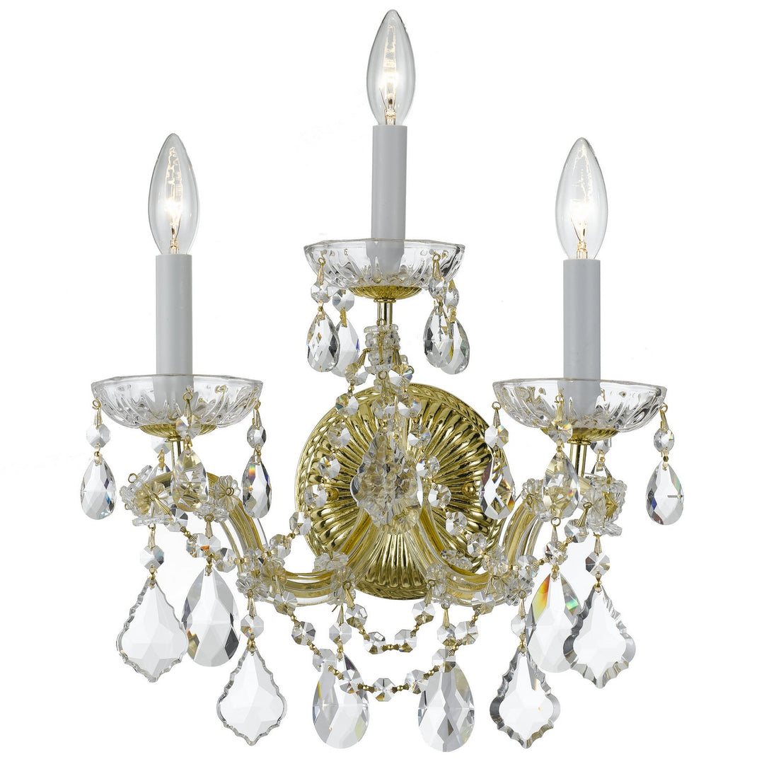 Crystorama Maria Theresa 4403-GD-CL-SAQ Wall Light - Gold