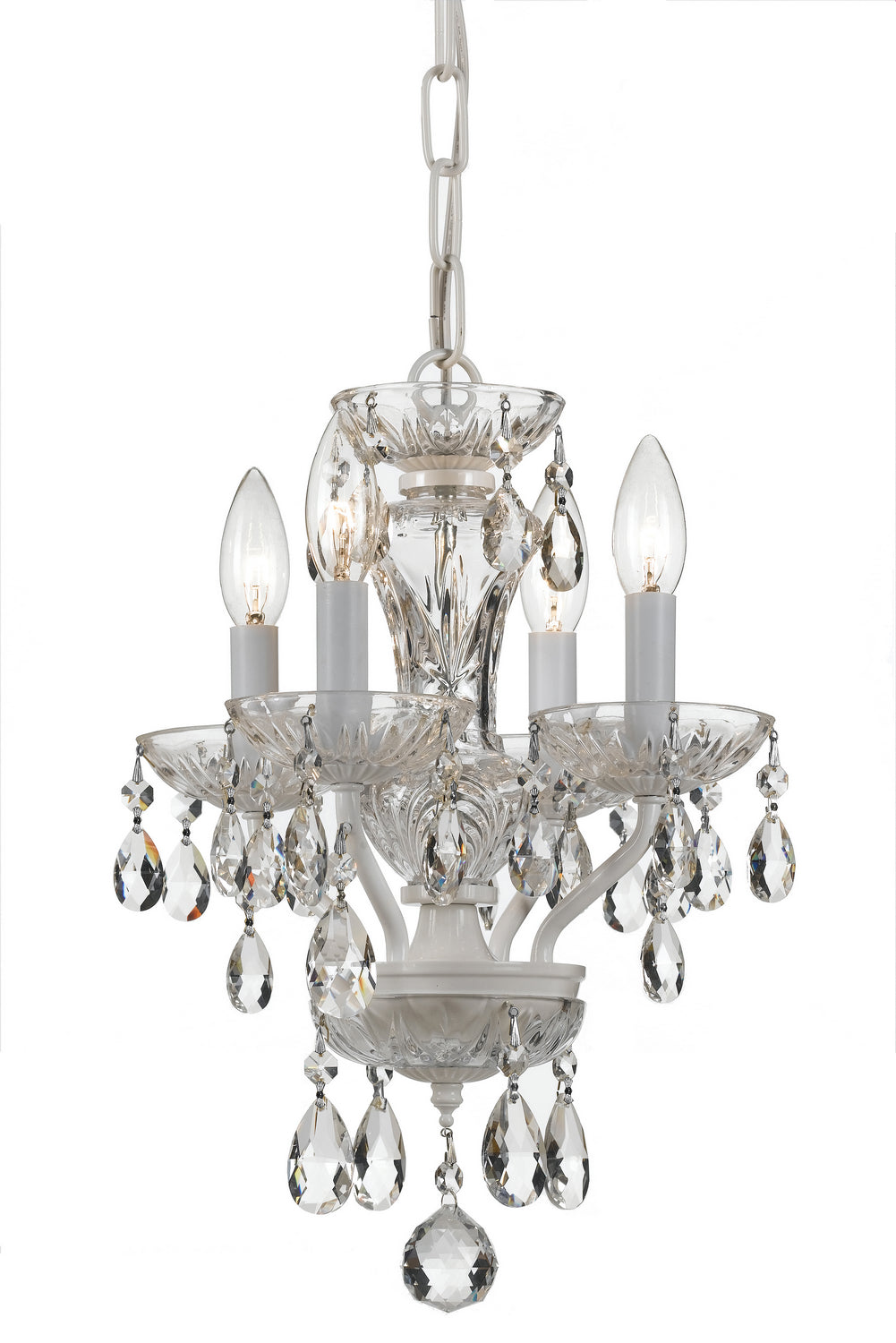 Crystorama Traditional Crystal 5534-WW-CL-I Chandelier Light - Wet White
