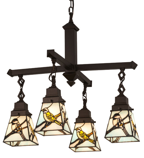 Meyda Tiffany Backyard Friends 69276 Chandelier Light - Mahogany Bronze