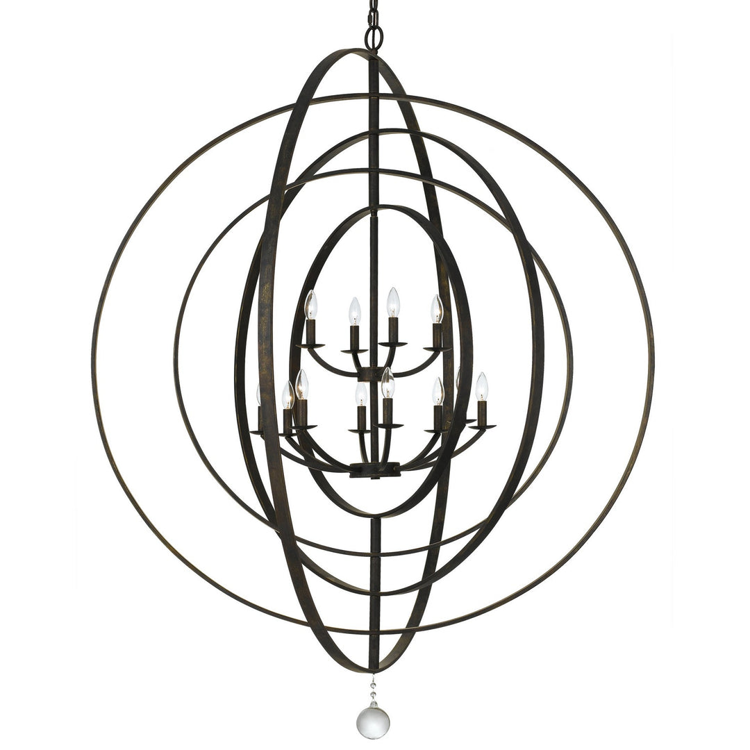 Crystorama Luna 590-EB Pendant Light - English Bronze