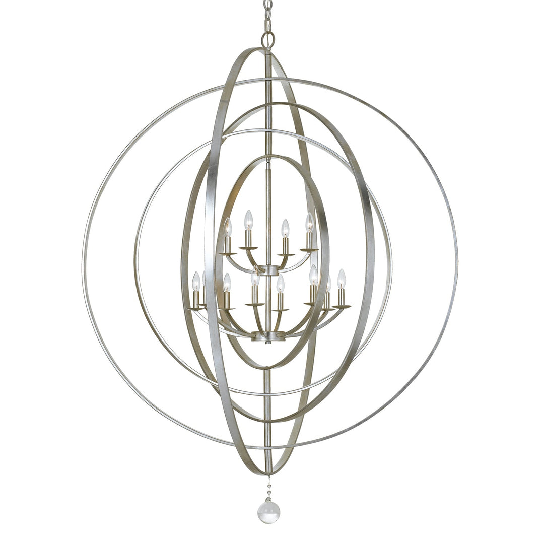 Crystorama Lighting 590-SA Luna  Antique Silver