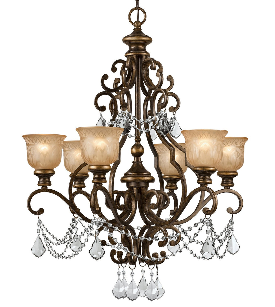 Crystorama Norwalk 7516-BU-CL-SAQ Chandelier Light - Bronze Umber