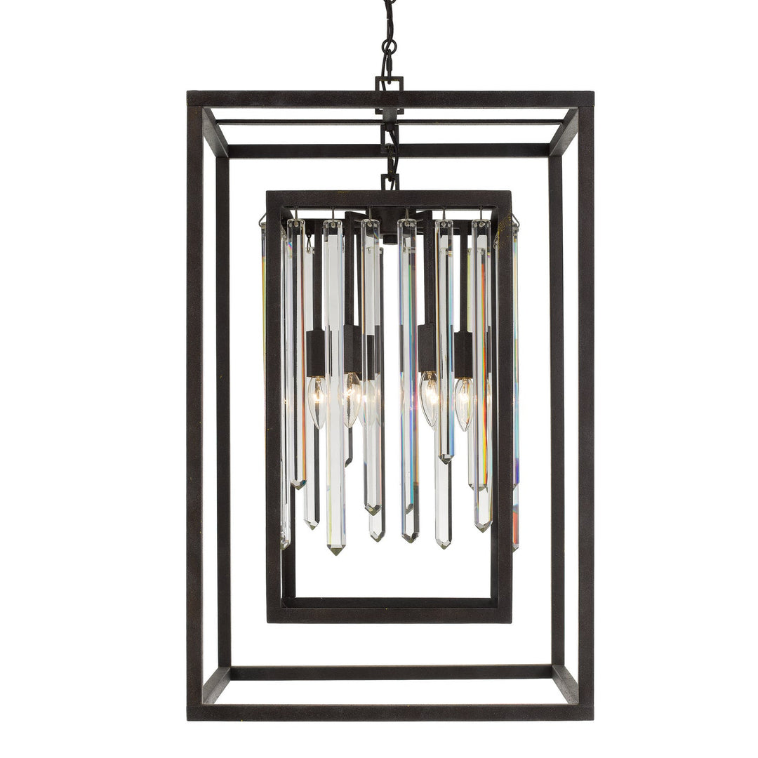 Crystorama Hollis 8409-FB Chandelier Light - Forged Bronze