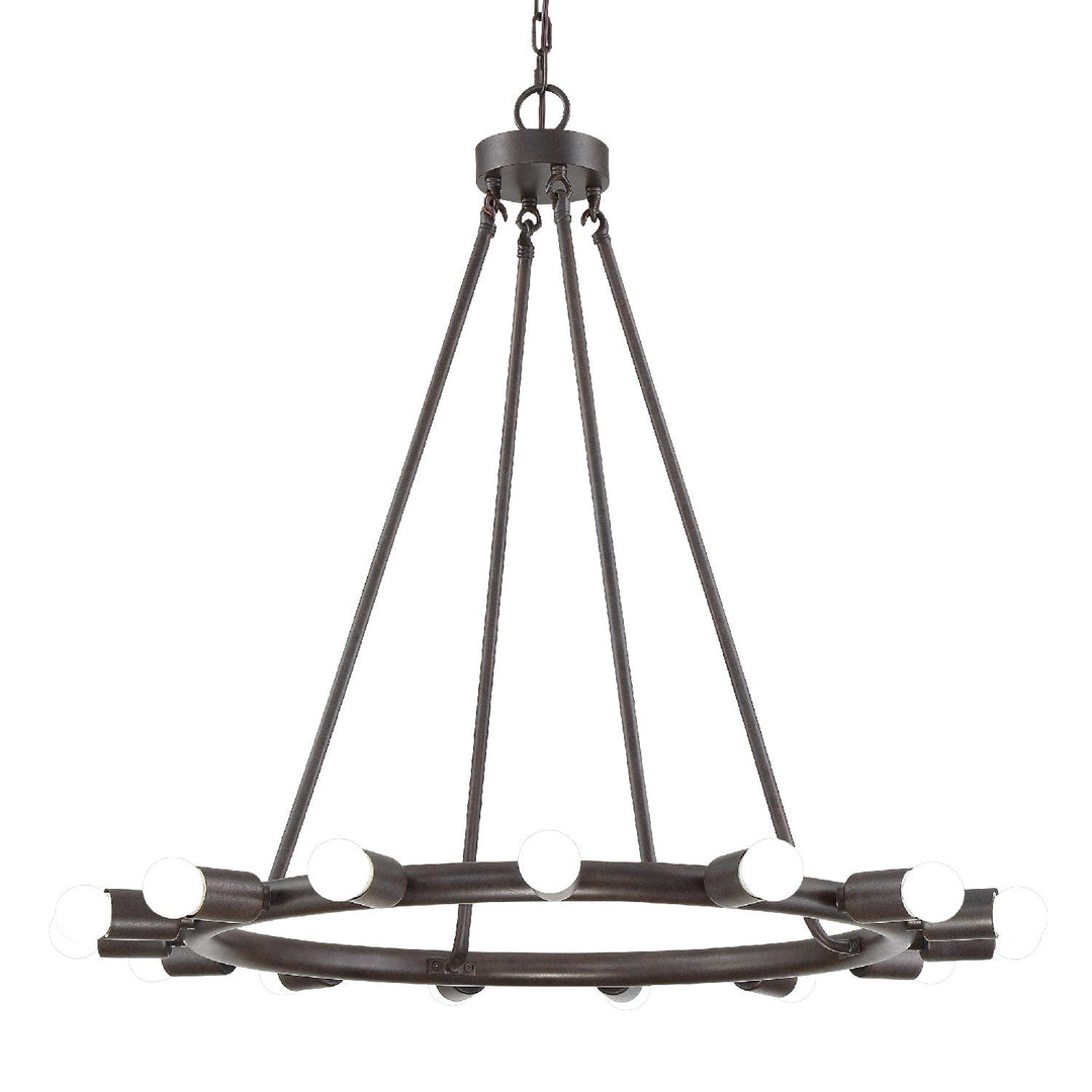 Crystorama Dakota 9046-CZ Chandelier Light - Charcoal Bronze
