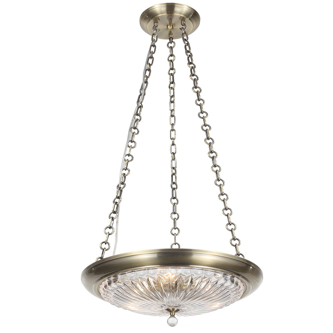 Crystorama Celina 9943-AB Pendant Light - Antique Brass