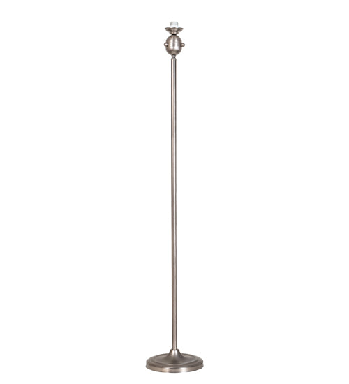 Meyda Tiffany Lighting 69326 Deco One Light Floor Base Lamp Pewter, Nickel, Silver