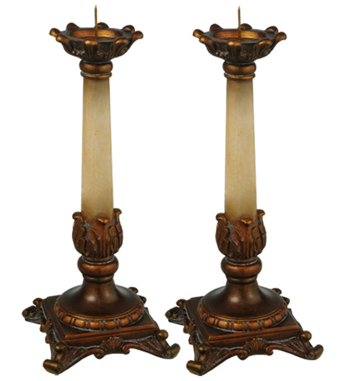 Meyda Tiffany Lighting 69335 Arcadia Candle Sticks Home Decor Bronze / Dark