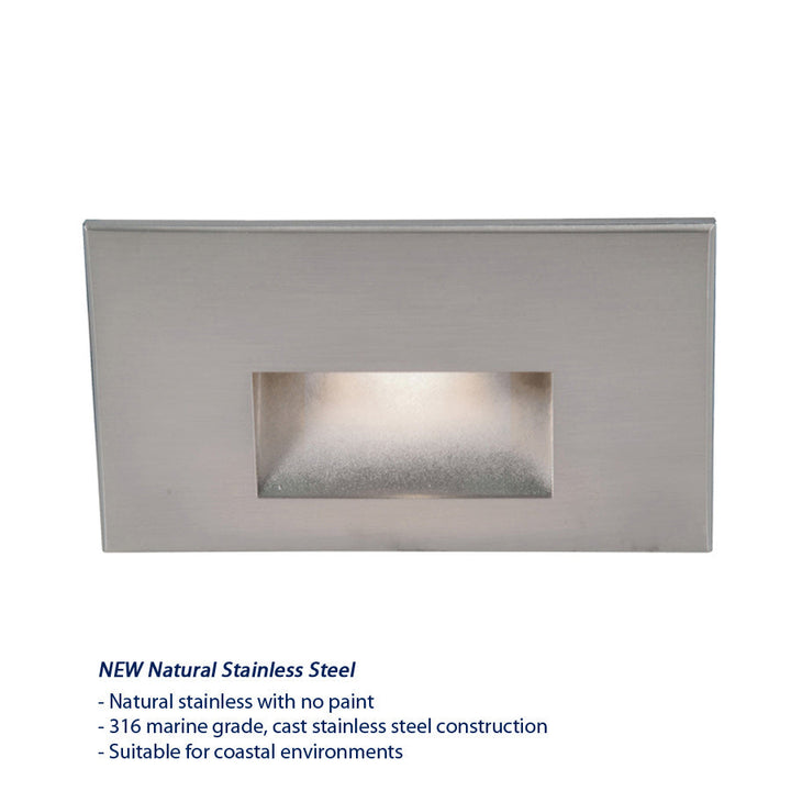 Wac Lighting WL-LED100F-BL-SS Modern Ledme Step And Wall Lights Landscape Light Stainless Steel