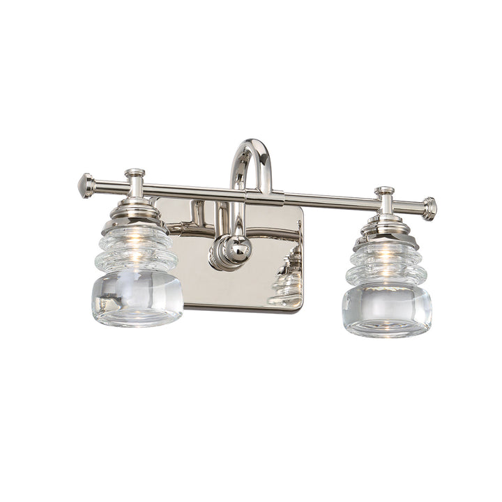 WAC Rondelle WS-42514-PN Bath Vanity Light 7 in. wide - Polished Nickel