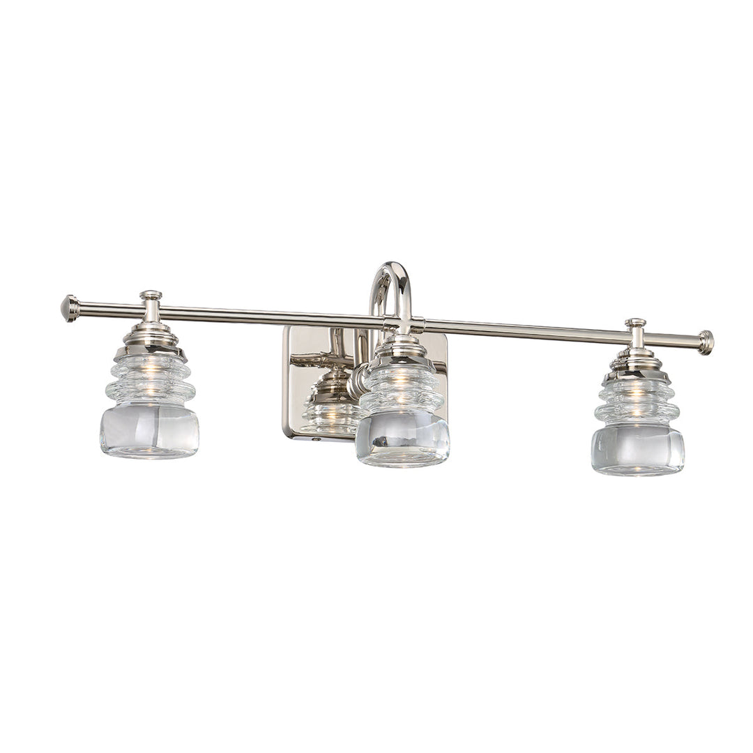 WAC Rondelle WS-42524-PN Bath Vanity Light 7 in. wide - Polished Nickel