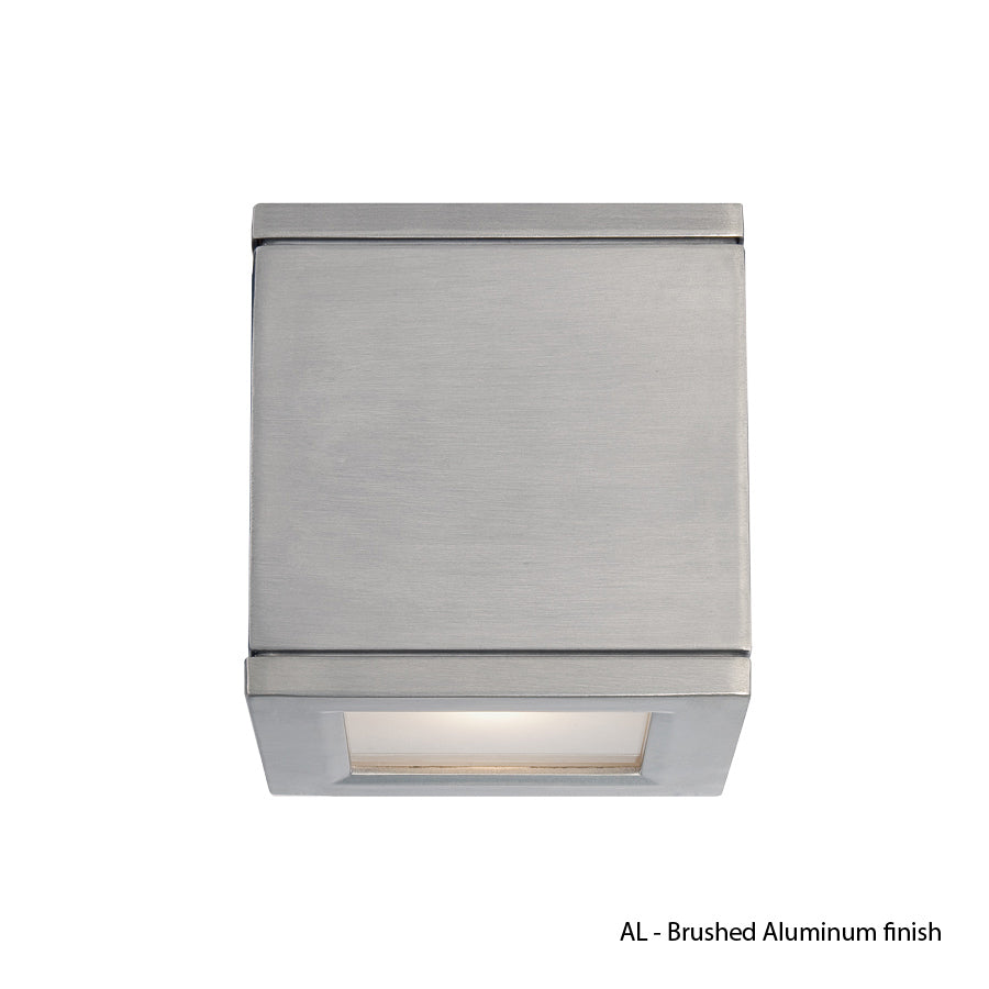 Wac Lighting WS-W2504-AL Modern Rubix Outdoor Brushed Aluminum