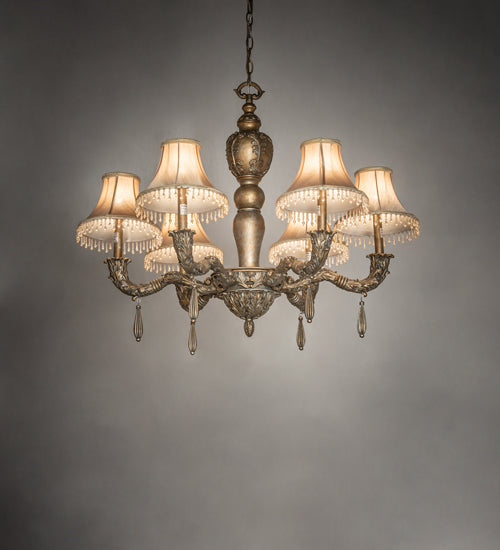 Meyda Tiffany Monticello 69562 Chandelier Light - Satin Gold/Silver Wash