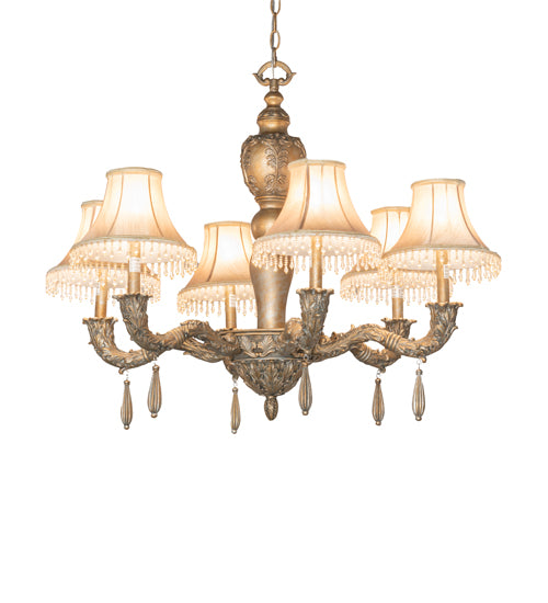 Meyda Tiffany Monticello 69562 Chandelier Light - Satin Gold/Silver Wash