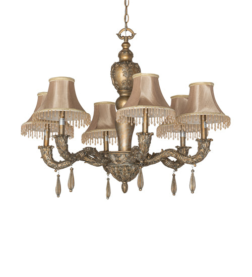 Meyda Tiffany Monticello 69562 Chandelier Light - Satin Gold/Silver Wash