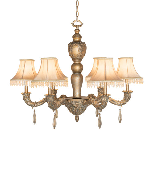 Meyda Tiffany Monticello 69562 Chandelier Light - Satin Gold/Silver Wash