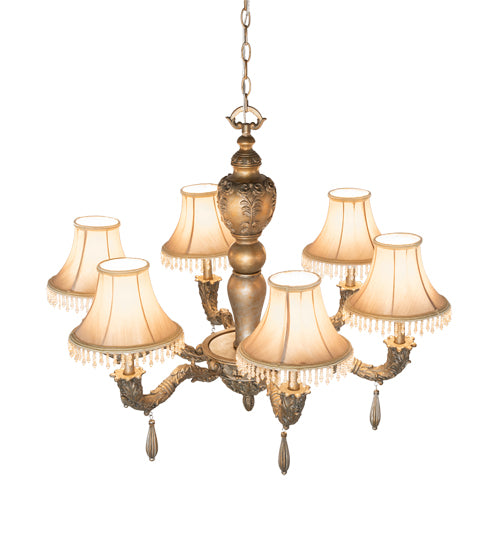 Meyda Tiffany Monticello 69562 Chandelier Light - Satin Gold/Silver Wash