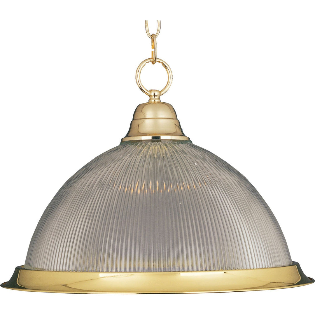 Maxim Builder Basics 91102CLPB Pendant Light - Polished Brass