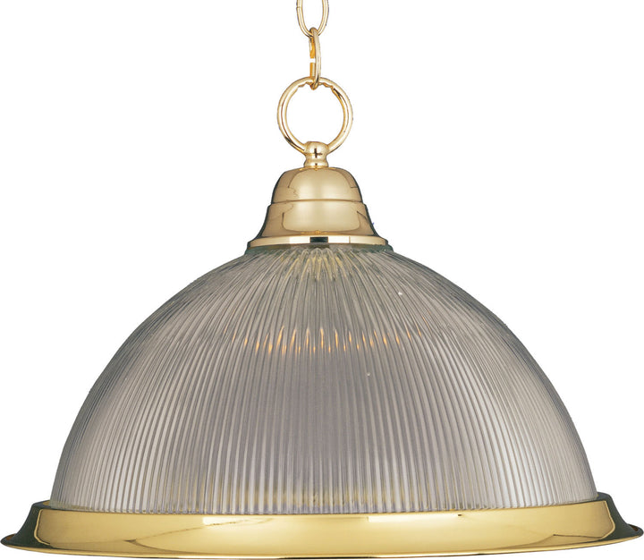 Maxim Builder Basics 91102CLPB Pendant Light - Polished Brass