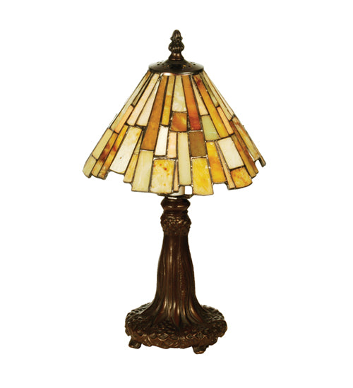 Meyda Tiffany Lighting 69762 Delta One Light Mini Lamp Lamp Bronze / Dark