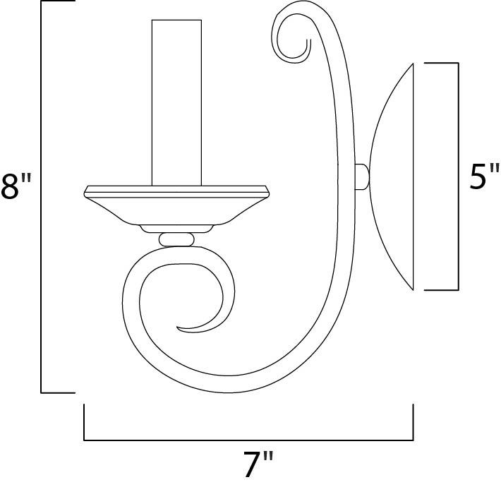 Maxim Loft 70001OI Wall Sconce Light - Oil Rubbed Bronze