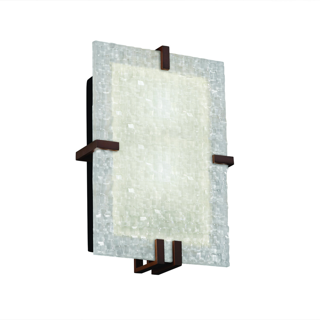 Justice Designs 3form 3FRM-5551-TILE-DBRZ-LED2-2000 Wall Light - Dark Bronze