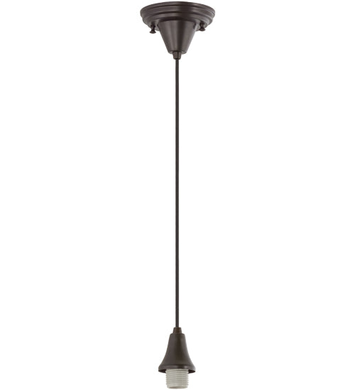 Meyda Tiffany Lighting 70036 Prairie Corn One Light Pendant Hardware Utility Light Bronze / Dark