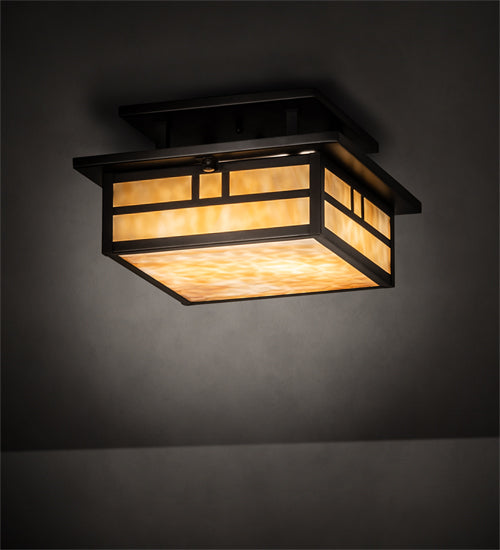 Meyda Tiffany Hyde Park 70050 Ceiling Light - Craftsman Brown