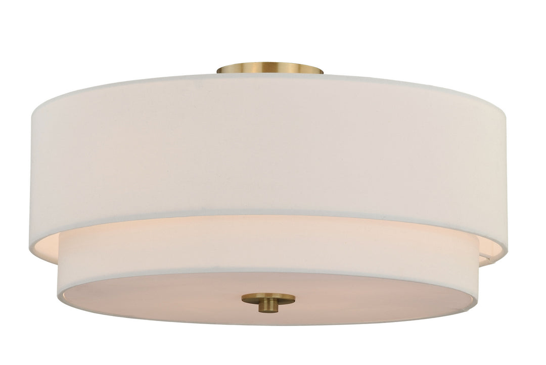 Vaxcel Burnaby C0112 Ceiling Light - Matte Brass