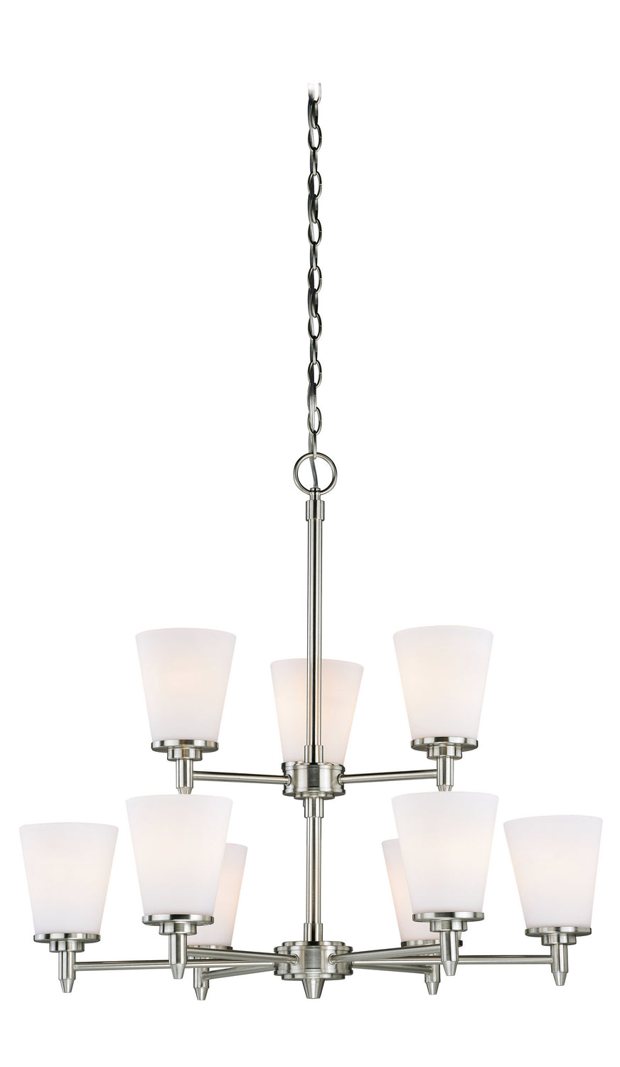 Vaxcel Eastland H0165 Chandelier Light - Satin Nickel