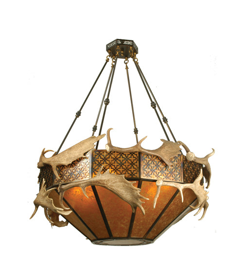 Meyda Tiffany Antlers 70135 Pendant Light - Antique Copper