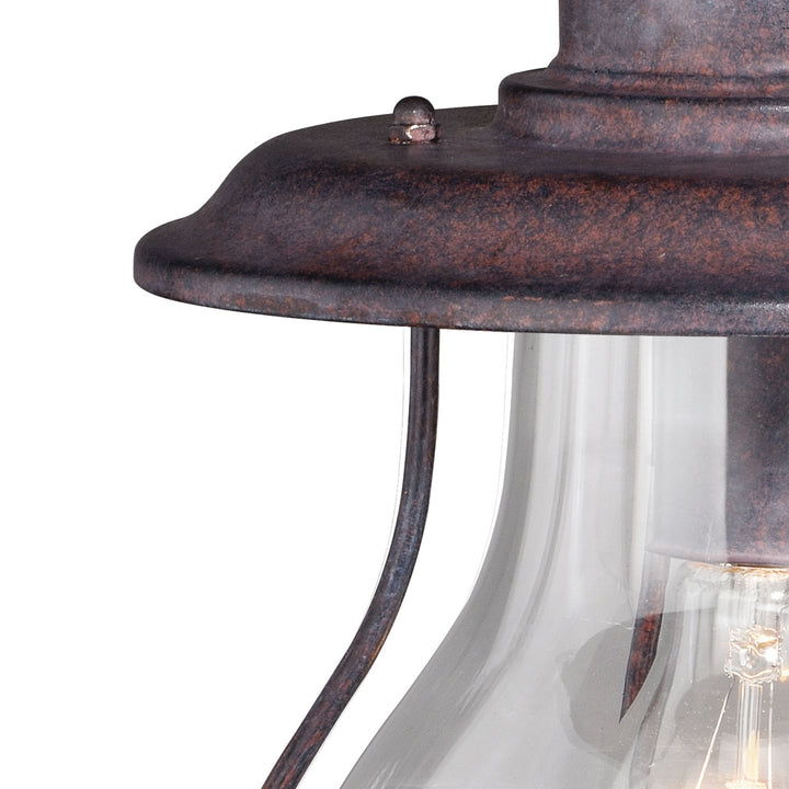 Vaxcel Lighting T0219 Dockside One Light Outdoor Pendant Outdoor Bronze / Dark