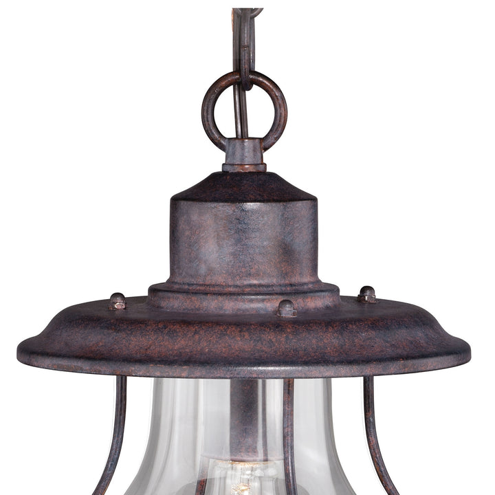 Vaxcel Lighting T0219 Dockside One Light Outdoor Pendant Outdoor Bronze / Dark