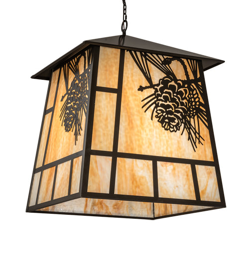 Meyda Tiffany Lighting 70142 Stillwater Four Light Pendant Outdoor Bronze / Dark