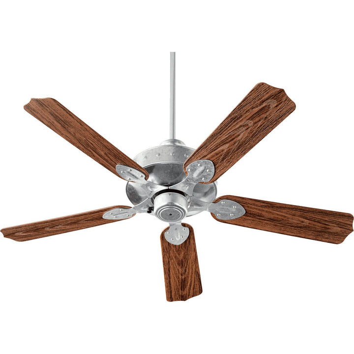 Quorum Hudson 137525-924 Ceiling Fan - Galvanized,