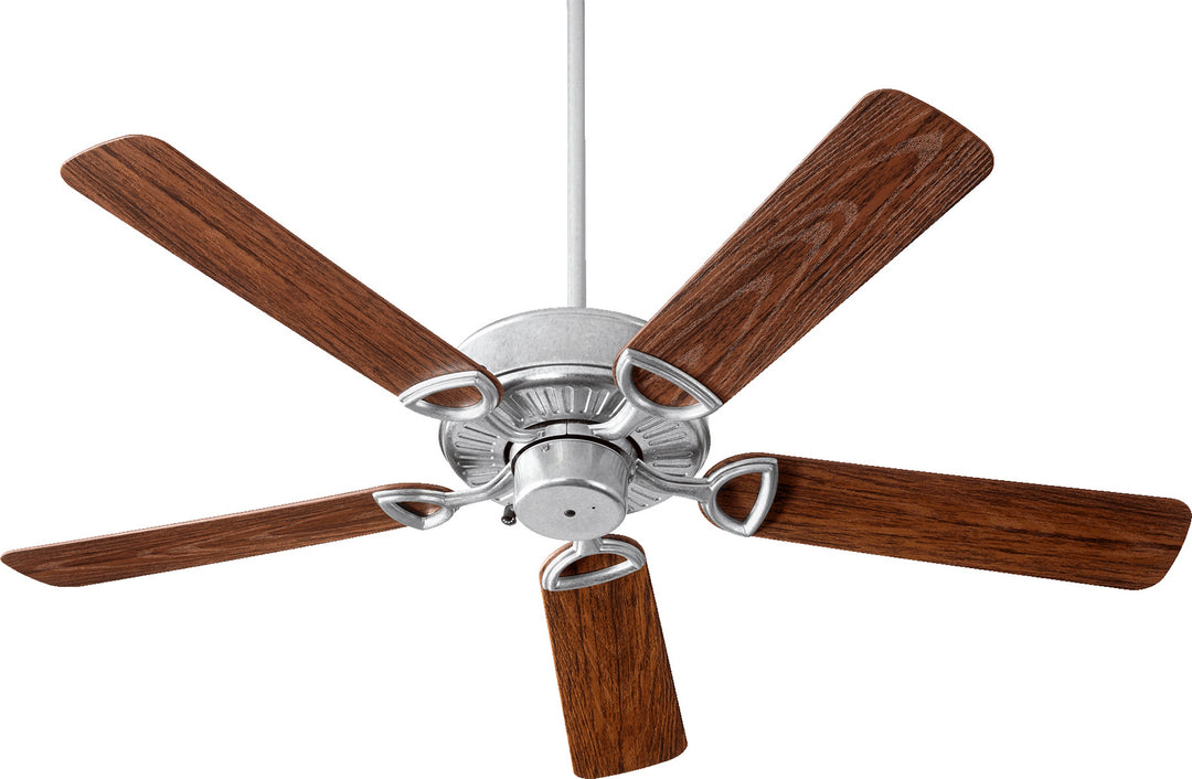 Quorum Estate Patio 143525-924 Ceiling Fan 72 in. - Galvanized, Walnut