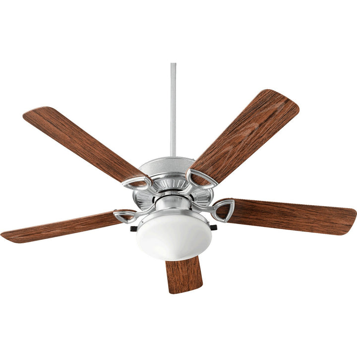 Quorum Estate Patio 1435259924 Ceiling Fan - Galvanized, Walnut