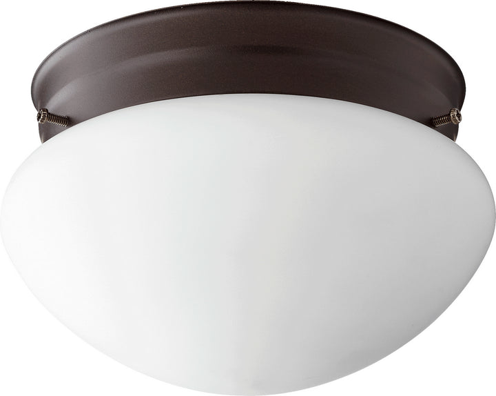 Quorum 3023 Opal Mushrooms 3023-6-86 Ceiling Light - Oiled Bronze W/ Satin Opal