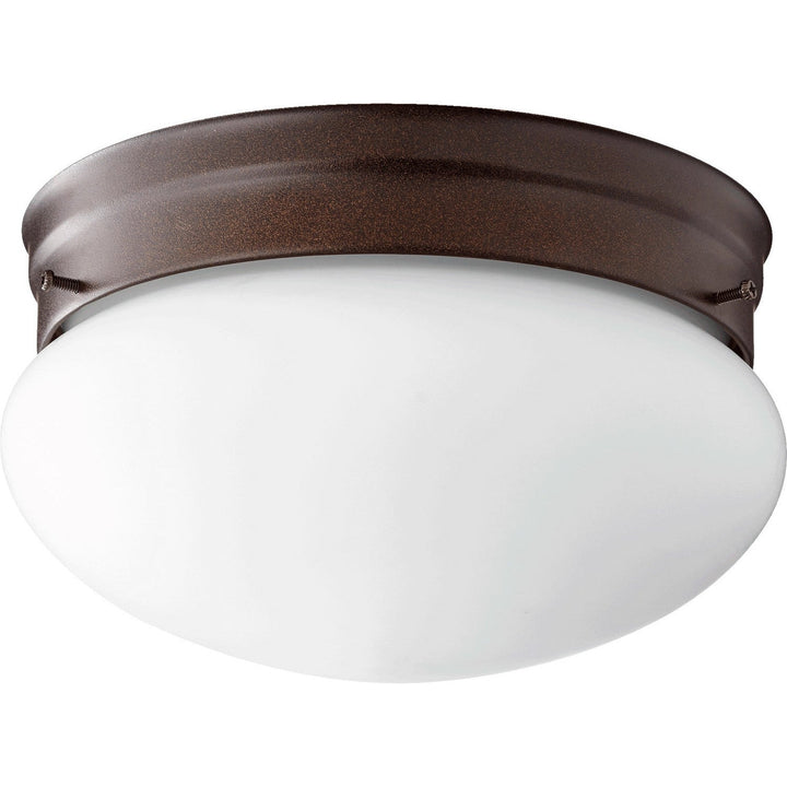 Quorum 3023 Opal Mushrooms 3023-8-86 Ceiling Light - Oiled Bronze W/ Satin Opal