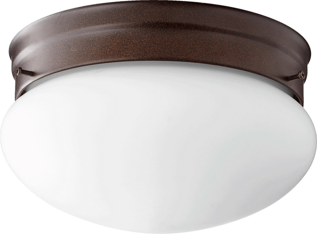 Quorum 3023 Opal Mushrooms 3023-8-86 Ceiling Light - Oiled Bronze W/ Satin Opal