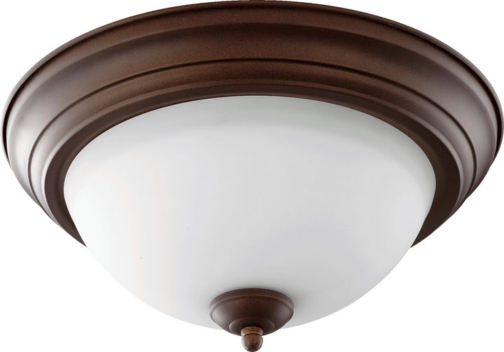 Quorum 3063 Ceiling Mounts 3063-13-86 Ceiling Light - Oiled Bronze W/ Satin Opal